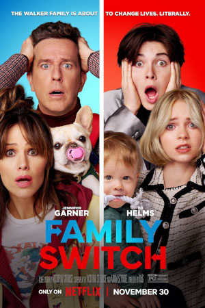 Download Family Switch (2023) WebRip [Hindi + Tamil + Telugu + English] ESub 480p 720p 1080p